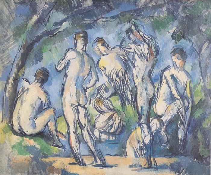 Sept Baigneurs, Paul Cezanne